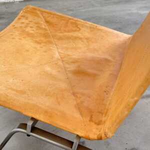 Poul Kjaerholm "PK22" Lounge Chairs for Fritz Hansen in Cognac Leather, 1956