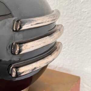 Rare 1935 Art Deco Metaphysical Ceramic Vase by Dante Baldelli for Deruta, Italy