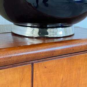 Rare 1935 Art Deco Metaphysical Ceramic Vase by Dante Baldelli for Deruta, Italy