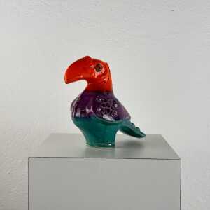Rare Aldo Londi for Bitossi "Tucano" Ceramic Sculpture, 1970s, Italy