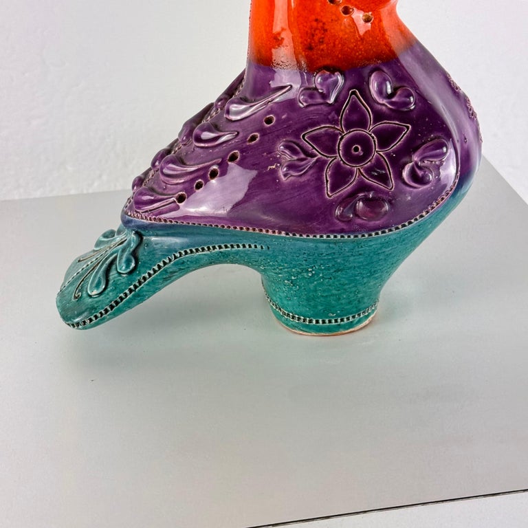 Rare Aldo Londi for Bitossi "Tucano" Ceramic Sculpture, 1970s, Italy