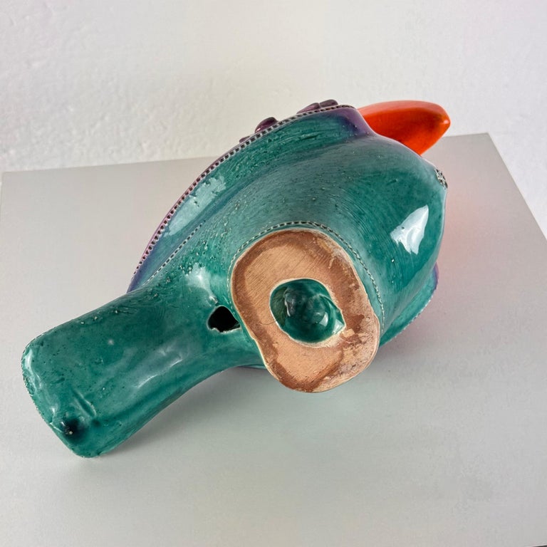 Rare Aldo Londi for Bitossi "Tucano" Ceramic Sculpture, 1970s, Italy