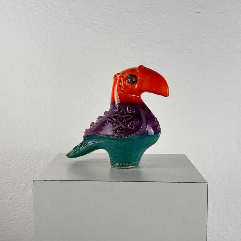 Rare Aldo Londi for Bitossi "Tucano" Ceramic Sculpture, 1970s, Italy