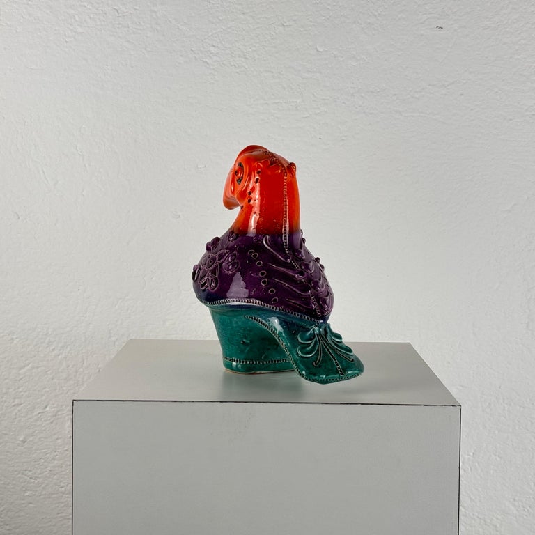 Rare Aldo Londi for Bitossi "Tucano" Ceramic Sculpture, 1970s, Italy