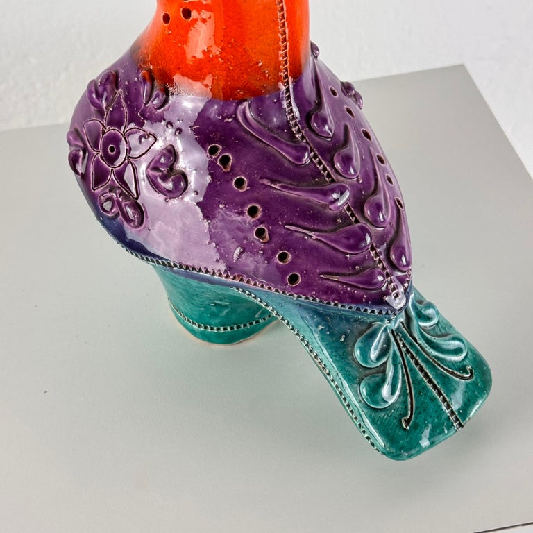 Rare Aldo Londi for Bitossi "Tucano" Ceramic Sculpture, 1970s, Italy