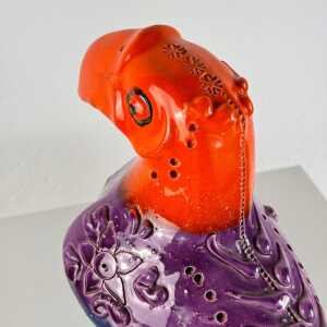 Rare Aldo Londi for Bitossi "Tucano" Ceramic Sculpture, 1970s, Italy
