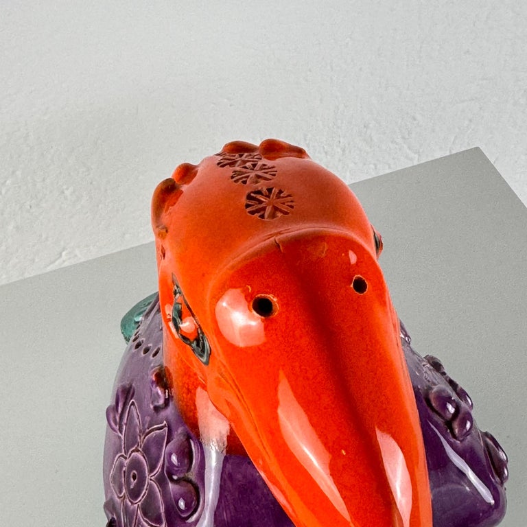 Rare Aldo Londi for Bitossi "Tucano" Ceramic Sculpture, 1970s, Italy