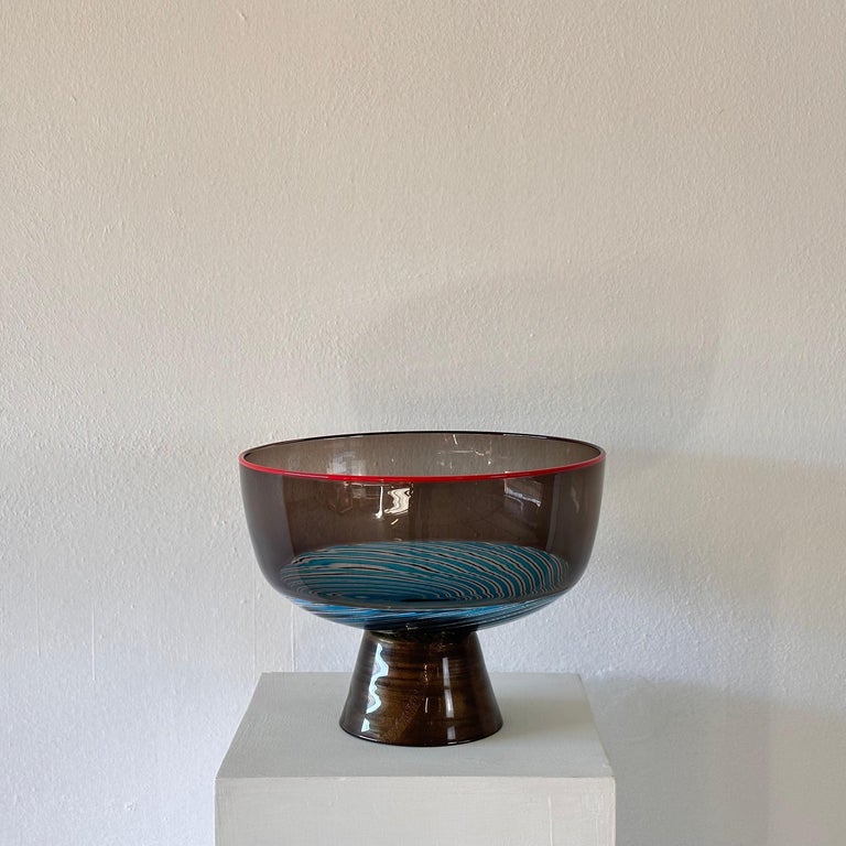 Rare Collector's Yoichi Ohira Murano Glass Vase for Vetreria De Majo, 1990s
