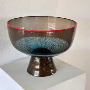 Rare Collector's Yoichi Ohira Murano Glass Vase for Vetreria De Majo, 1990s
