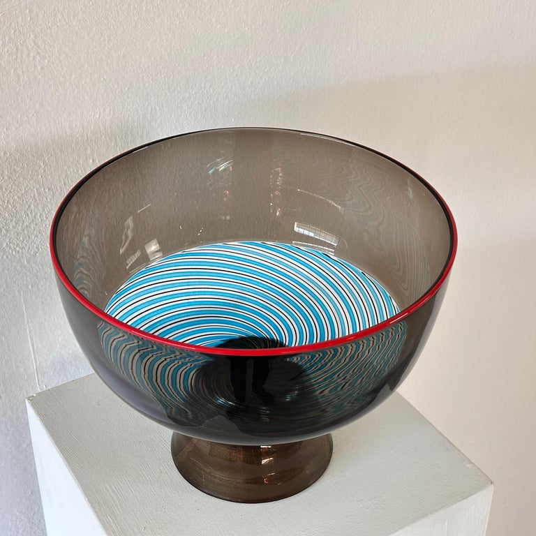 Rare Collector's Yoichi Ohira Murano Glass Vase for Vetreria De Majo, 1990s