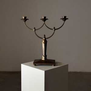 Rare Four-Candle Secessionist Candelabra by R.S., Vienna, 1900s