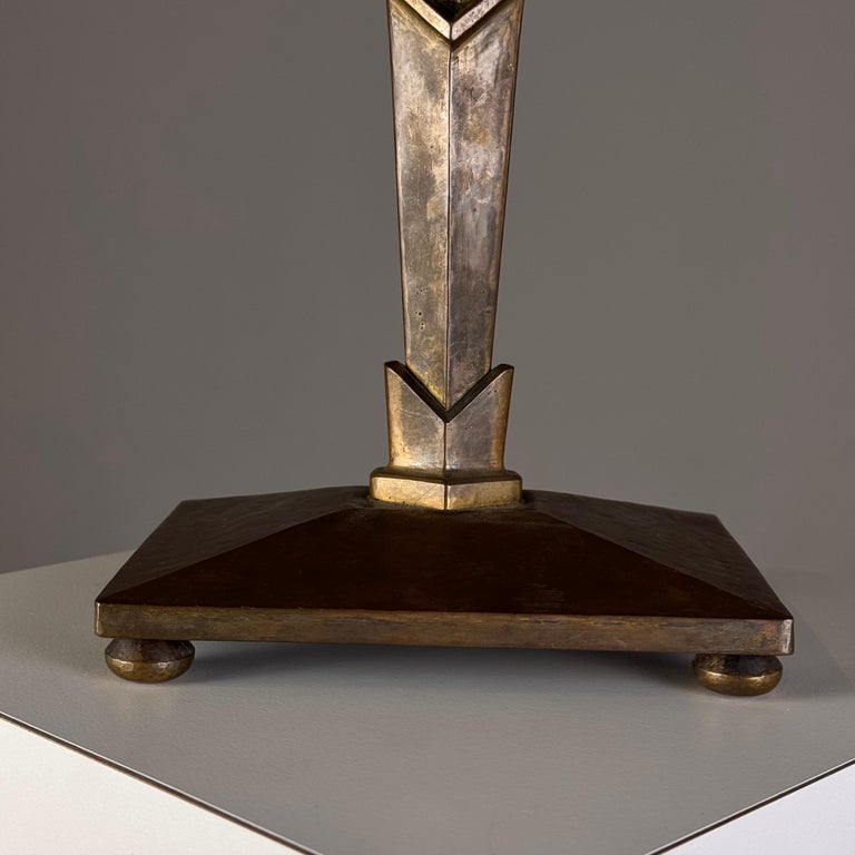 Rare Four-Candle Secessionist Candelabra by R.S., Vienna, 1900s