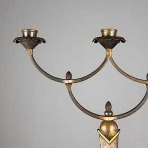 Rare Four-Candle Secessionist Candelabra by R.S., Vienna, 1900s