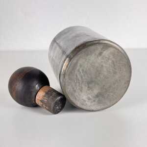 Rare Hammered Aluminum Decorative Bottle by Lorenzo Burchiellaro, 1960s, Signed