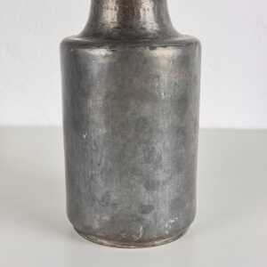 Rare Hammered Aluminum Decorative Bottle by Lorenzo Burchiellaro, 1960s, Signed