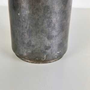 Rare Hammered Aluminum Decorative Bottle by Lorenzo Burchiellaro, 1960s, Signed