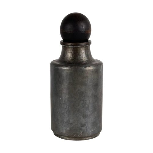 Rare Hammered Aluminum Decorative Bottle by Lorenzo Burchiellaro, 1960s, Signed