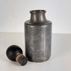 Rare Hammered Aluminum Decorative Bottle by Lorenzo Burchiellaro, 1960s, Signed