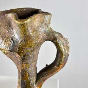 Rare Handmade Brutalist Ceramic Jugs from Early 1900s Italy