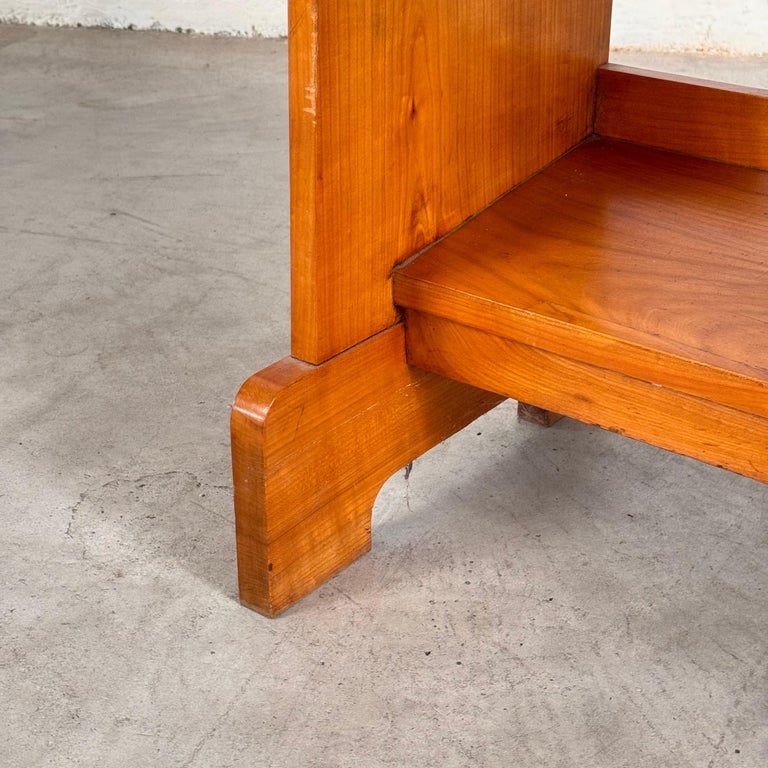 Rare Mirrored Console Secretaire in Cherry Wood by Carlo and Piero Zen, 1910