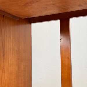 Rare Mirrored Console Secretaire in Cherry Wood by Carlo and Piero Zen, 1910