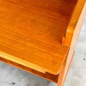 Rare Mirrored Console Secretaire in Cherry Wood by Carlo and Piero Zen, 1910