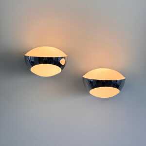 Rare Pair of Sconces by Max Ingrand for Fontana Arte, Model 1963/1, 1960s
