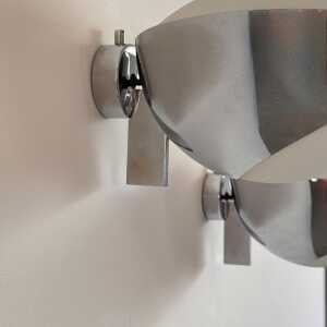 Rare Pair of Sconces by Max Ingrand for Fontana Arte, Model 1963/1, 1960s