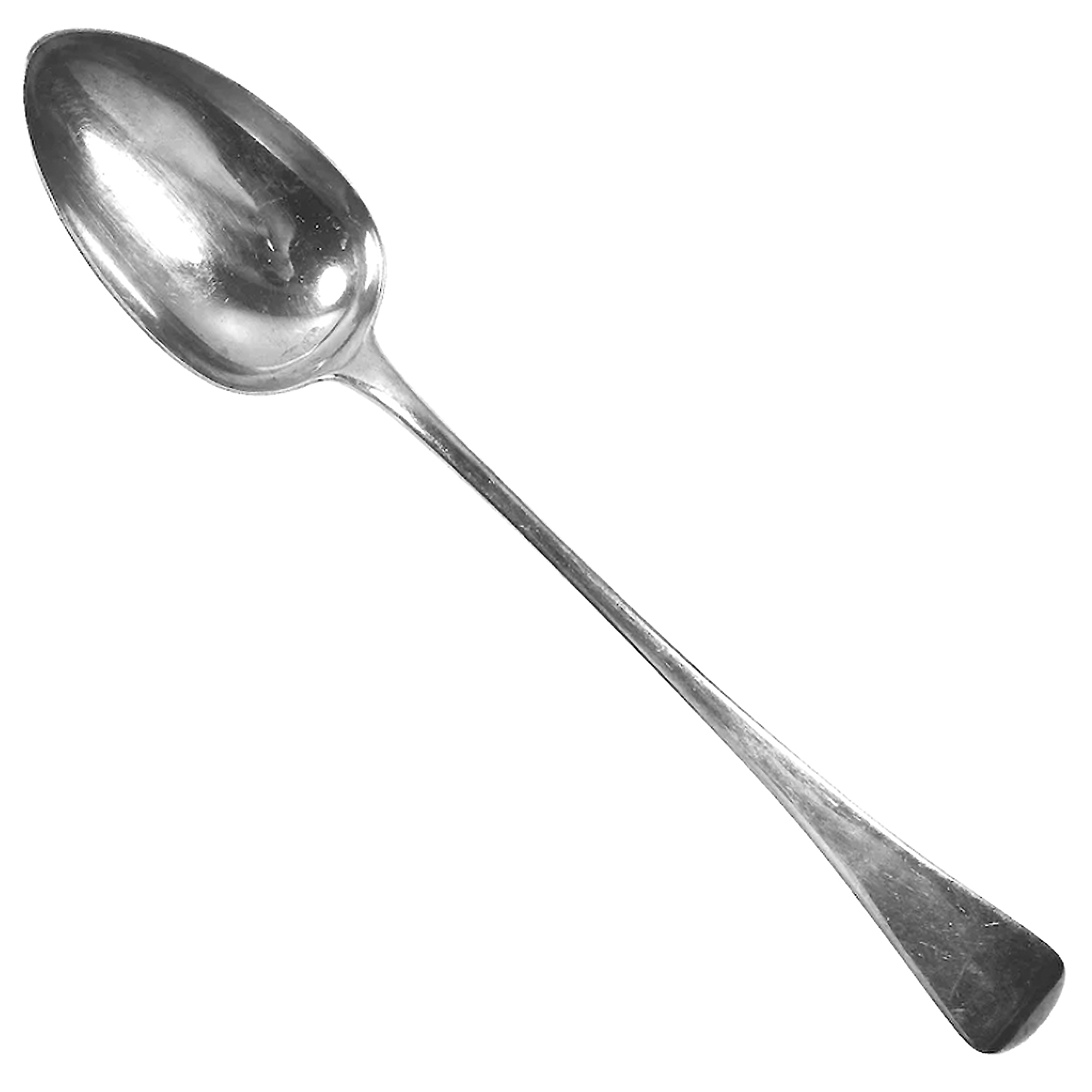 Antique Georgian English sterling solid silver Old English Basting Spoon C.1813