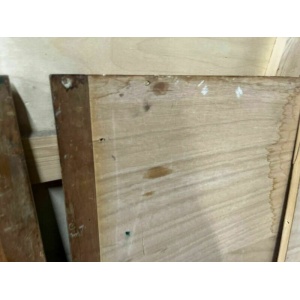 Reclaimed Iroko Wood Panels 13 Pieces School Cabinet