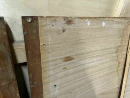 Reclaimed Iroko Wood Panels 13 Pieces School Cabinet