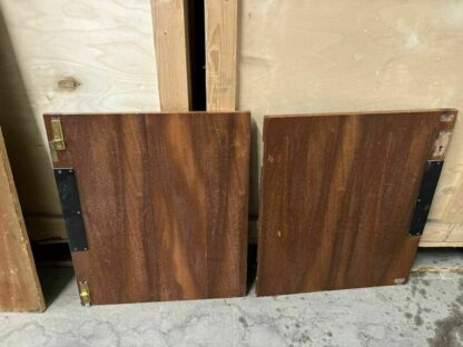 Reclaimed Iroko Wood Panels 13 Pieces School Cabinet