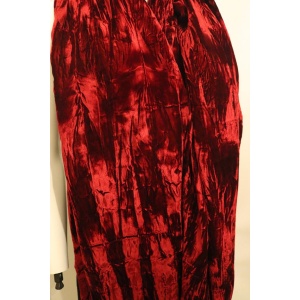 Red Silk Velvet Shawl