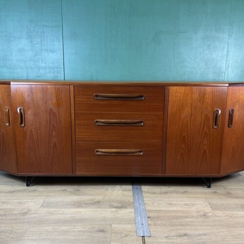 Retro Vintage Mid Century Teak Curve G Plan Sideboard-Courier