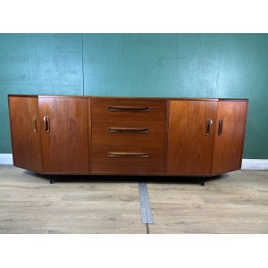 Retro Vintage Mid Century Teak Curve G Plan Sideboard-Courier