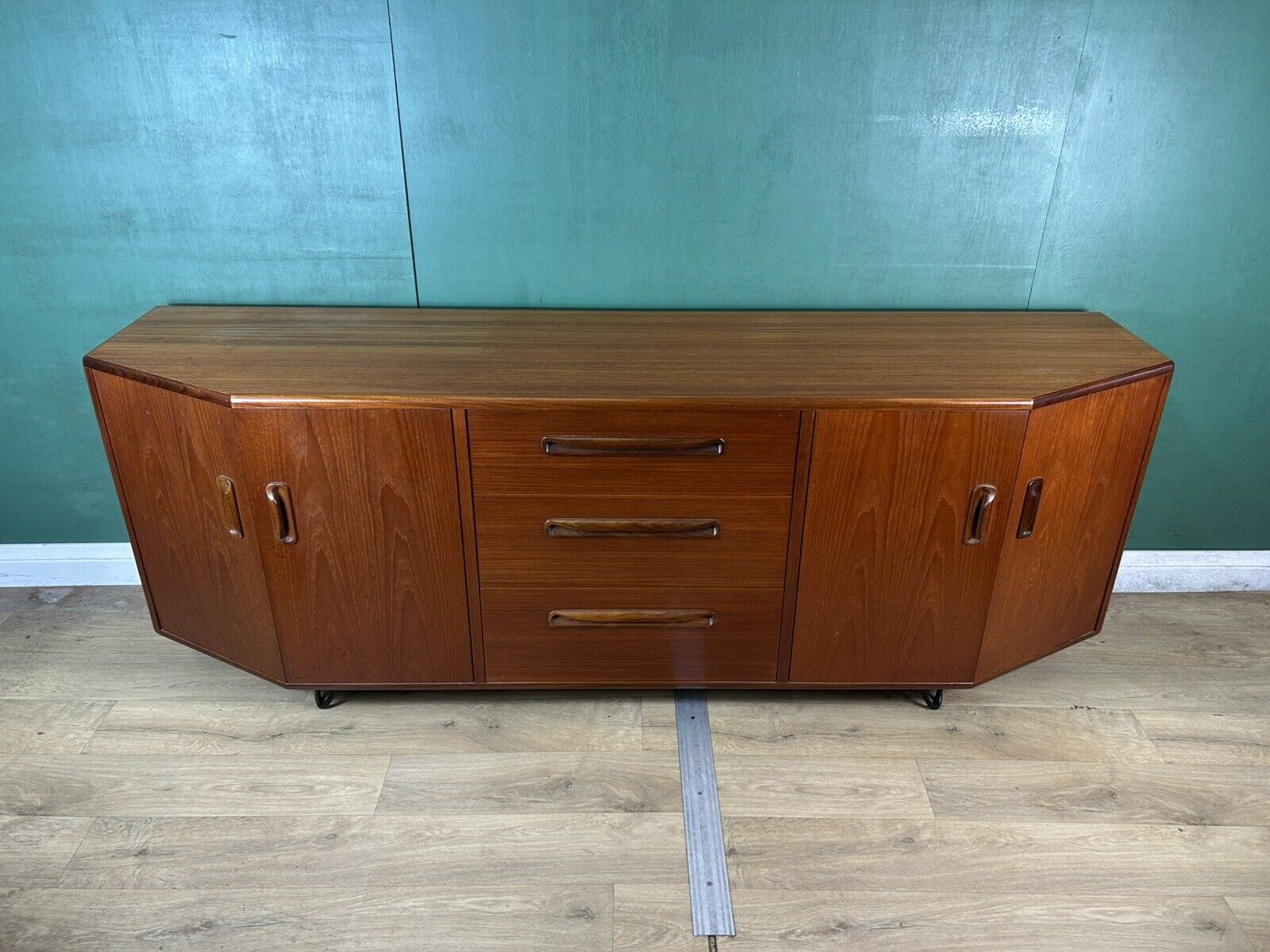 Retro Vintage Mid Century Teak Curve G Plan Sideboard-Courier