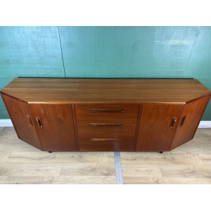 Retro Vintage Mid Century Teak Curve G Plan Sideboard-Courier