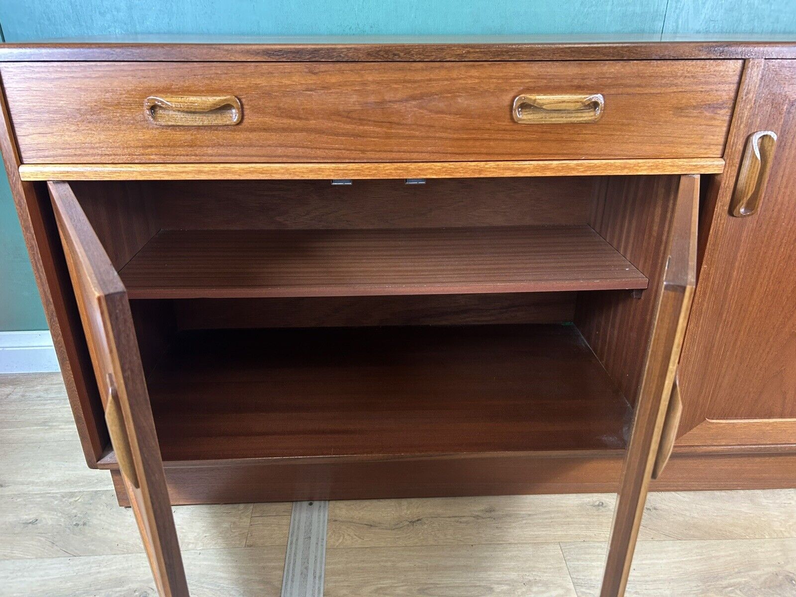 Retro Vintage Mid Century Teak G Plan Compact Sideboard-Courier