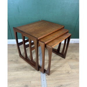 Retro Vintage Mid Century Teak G Plan Quadrille Nest Of Tables