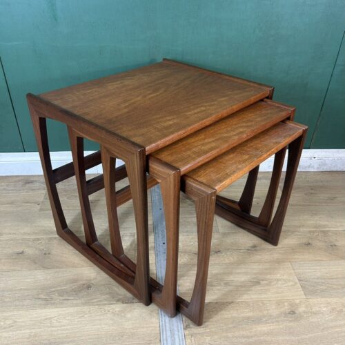 Retro Vintage Mid Century Teak G Plan Quadrille Nest Of Tables