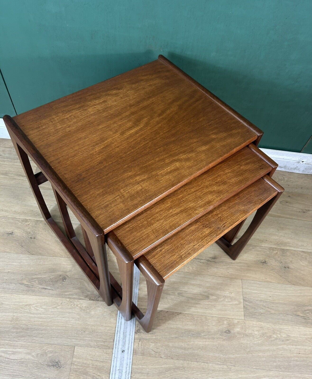 Retro Vintage Mid Century Teak G Plan Quadrille Nest Of Tables