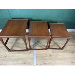 Retro Vintage Mid Century Teak G Plan Quadrille Nest Of Tables