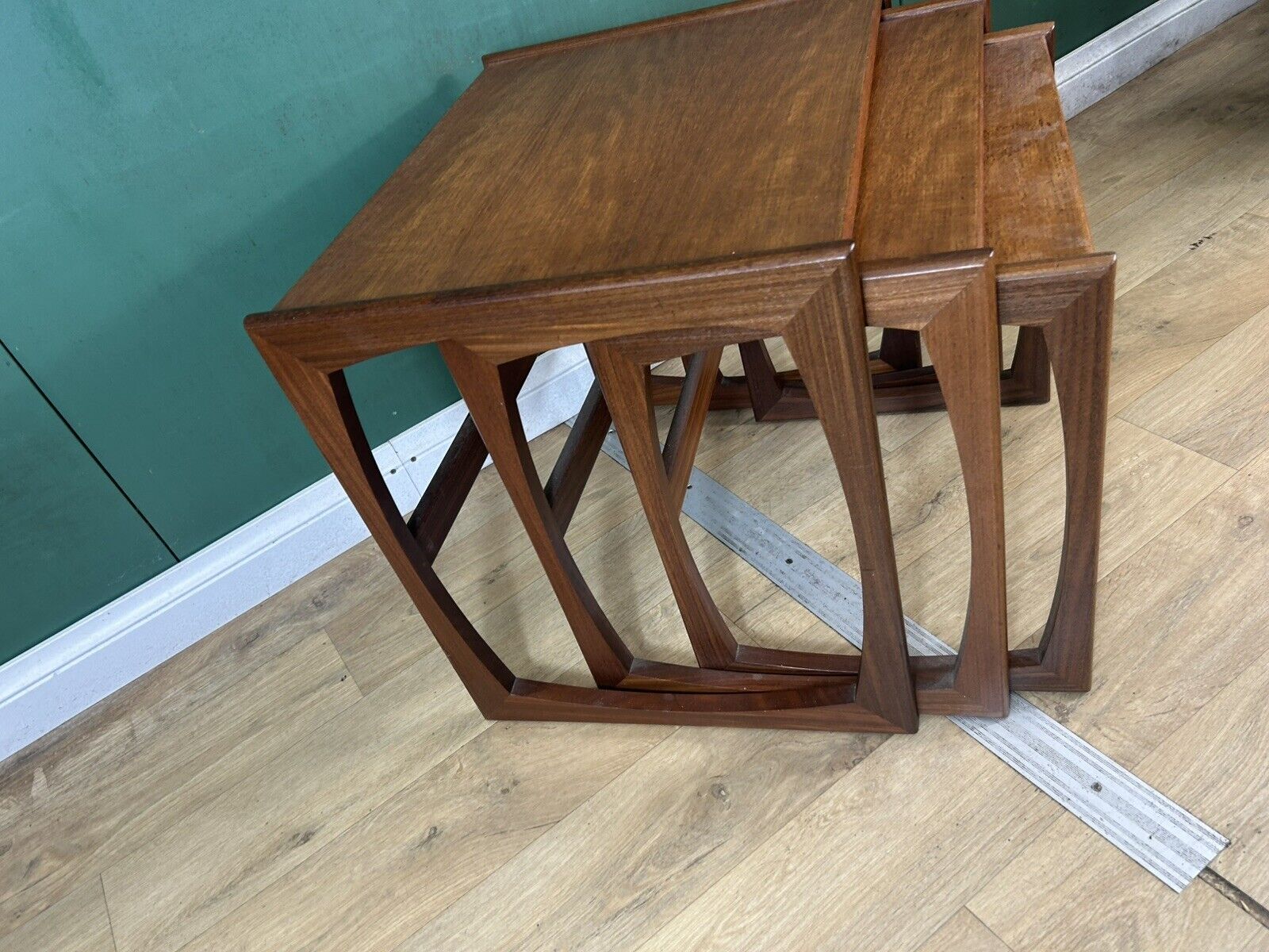 Retro Vintage Mid Century Teak G Plan Quadrille Nest Of Tables
