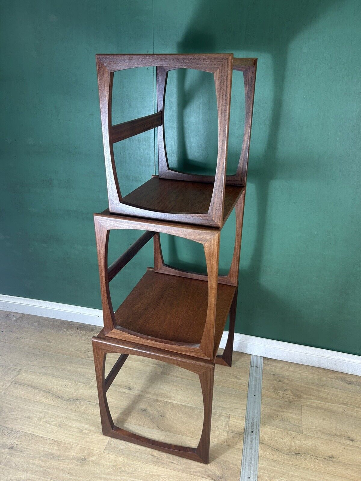 Retro Vintage Mid Century Teak G Plan Quadrille Nest Of Tables