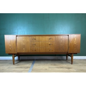 Retro Vintage Mid Century Teak Sideboard By Beautility Furniture-Courier