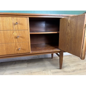 Retro Vintage Mid Century Teak Sideboard By Beautility Furniture-Courier