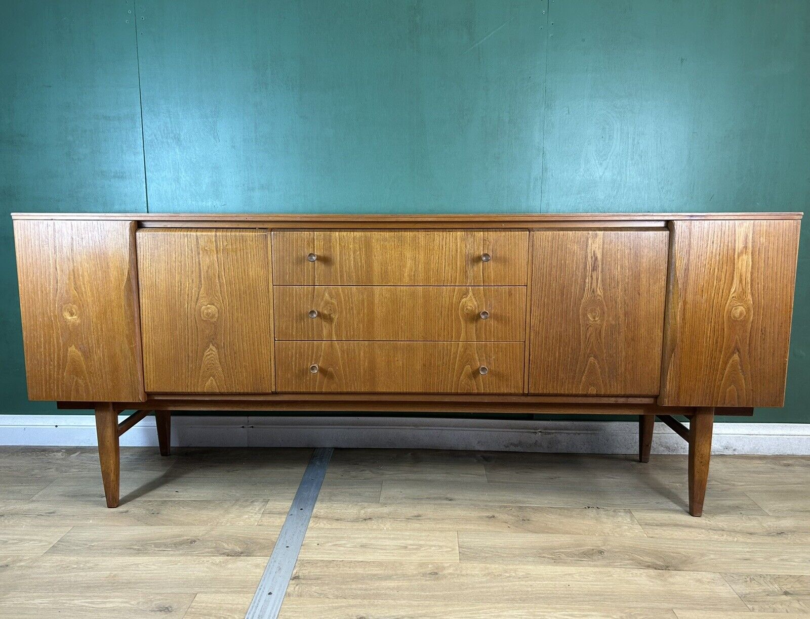 Retro Vintage Mid Century Teak Sideboard By Beautility Furniture-Courier