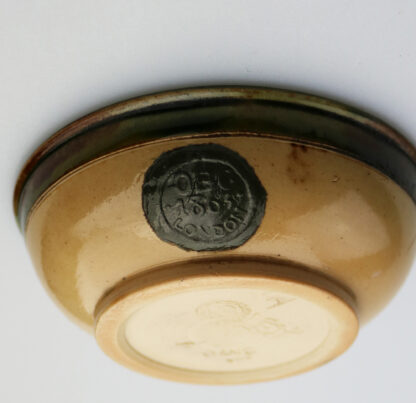 Unusual British Art Pottery Doulton Lambeth Seal Advertiser Trinket Dish C.1900 - Image 2