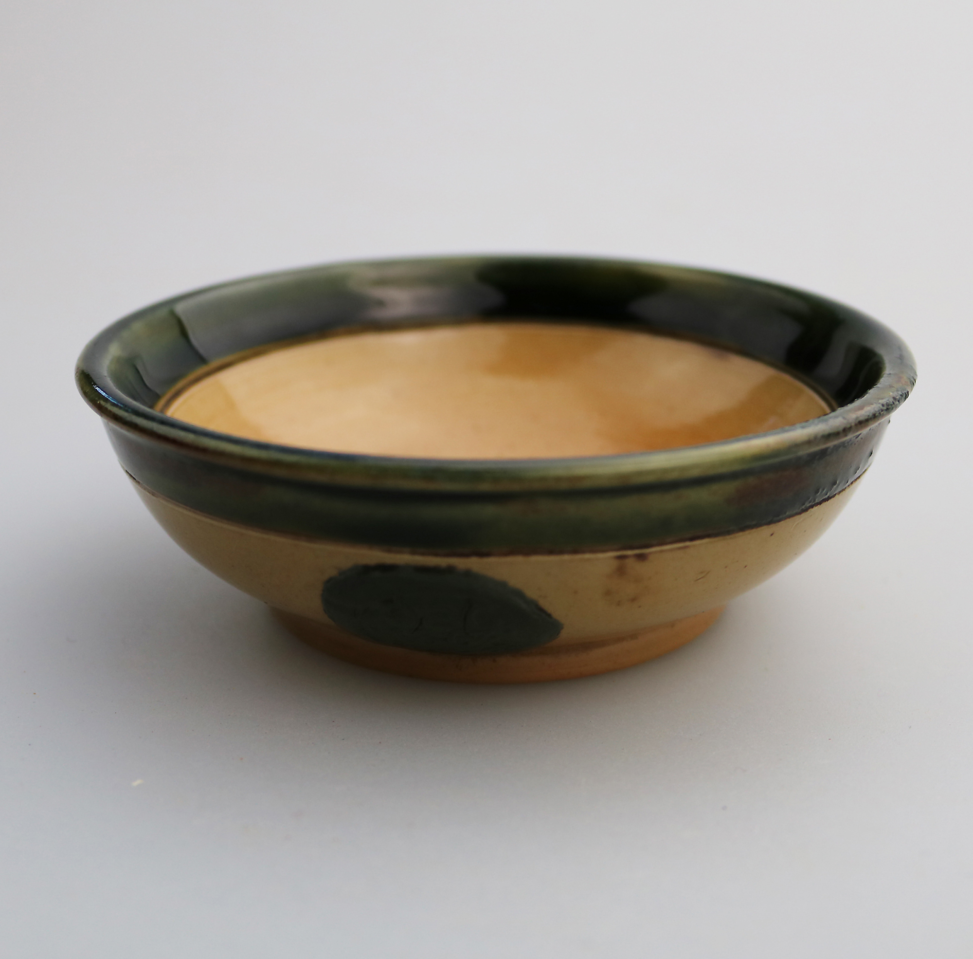 Unusual British Art Pottery Doulton Lambeth Seal Advertiser Trinket Dish C.1900