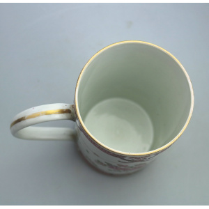 An antique French Samson of Paris porcelain Chinese Famille Rose Tankard C.19thC